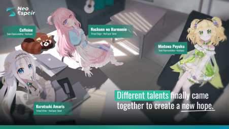 NeoEspoir Hadir sebagai Grup VTuber Independen dengan Semangat “The Representation of Journey”